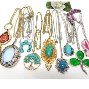 Colorful Pendant Necklace Collection
